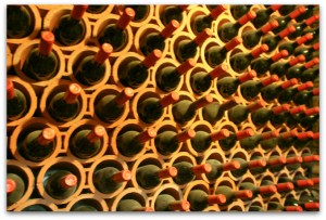wine bottles