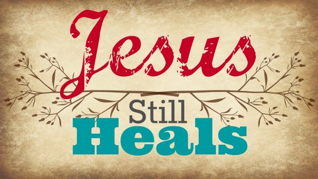 Jesus heals me