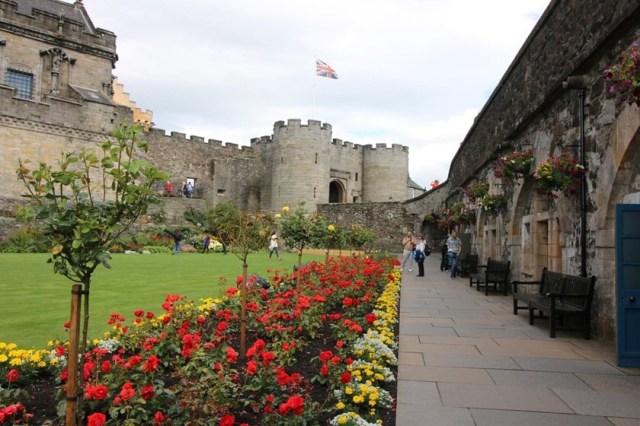 The royal castle at Stirling, Scotland (interior gardens)