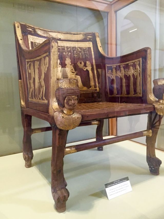 Phaorah's throne at Cairo Museum
